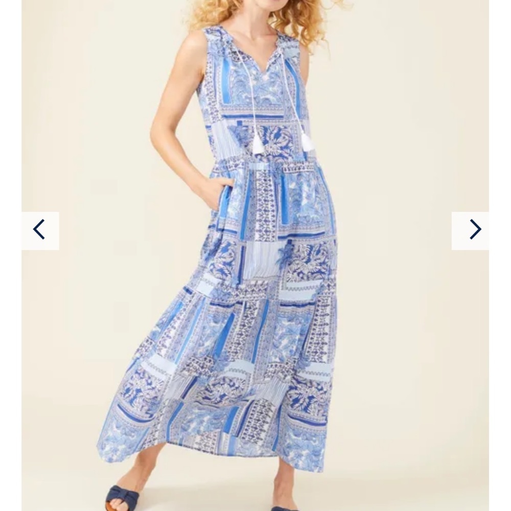 Christa Maxi Dress in Palm Park M